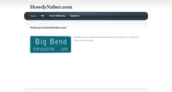 Desktop Screenshot of howdynaber.com